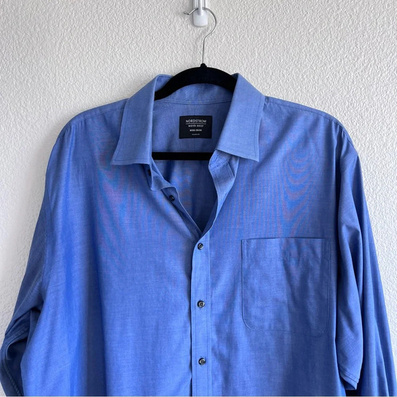 Nordstrom Mens Shop Non-Iron Classic Fit Button Up Shirt - Picture 2 of 10